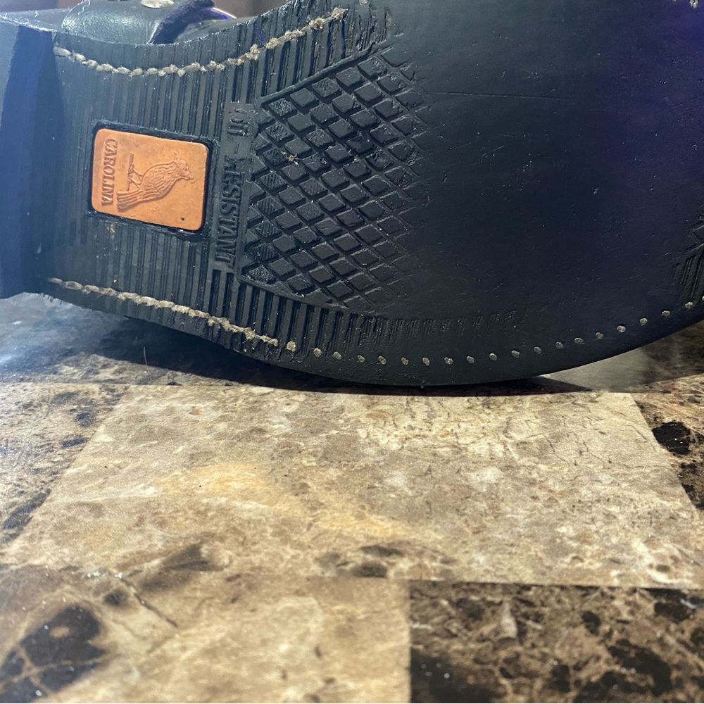 Carolina boots Harley Davidson emblems black oil resistant Mens 9 / Woman’s 11 - Picture 8 of 12